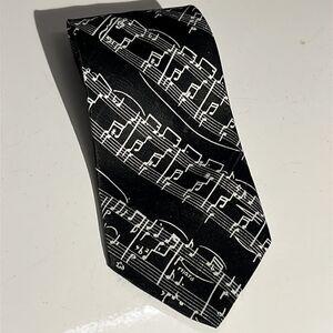 Dimoda Hand Made Musical Music Note Neck Tie